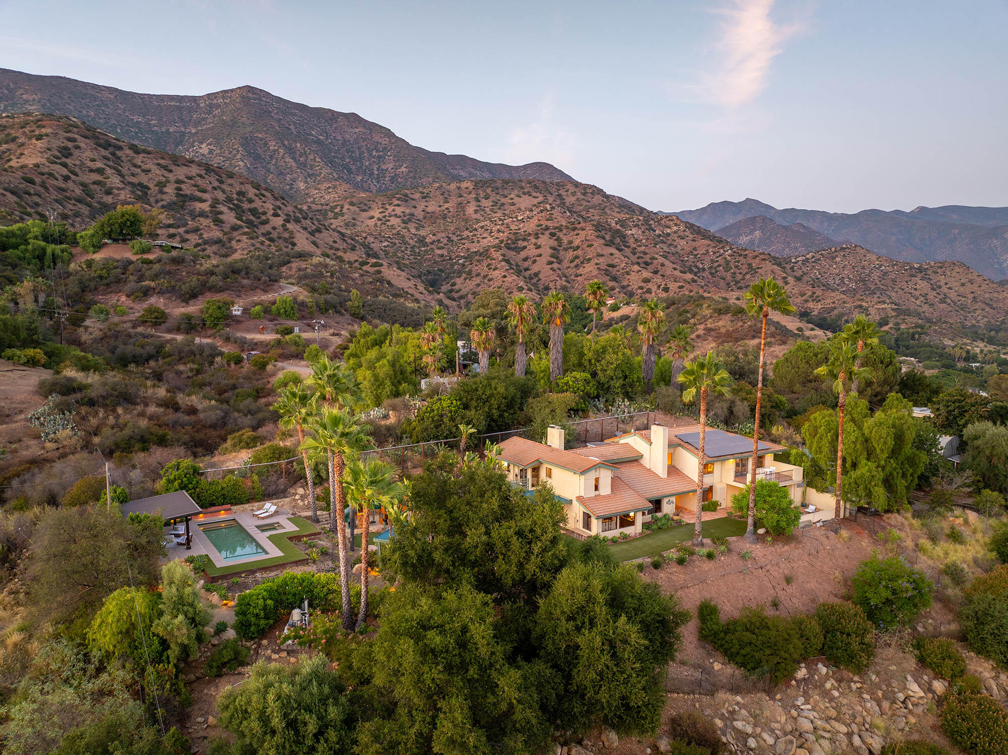 1119 North Signal Street Ojai, CA 93023 - Photo 1 of 83 Twilight aerial mountains