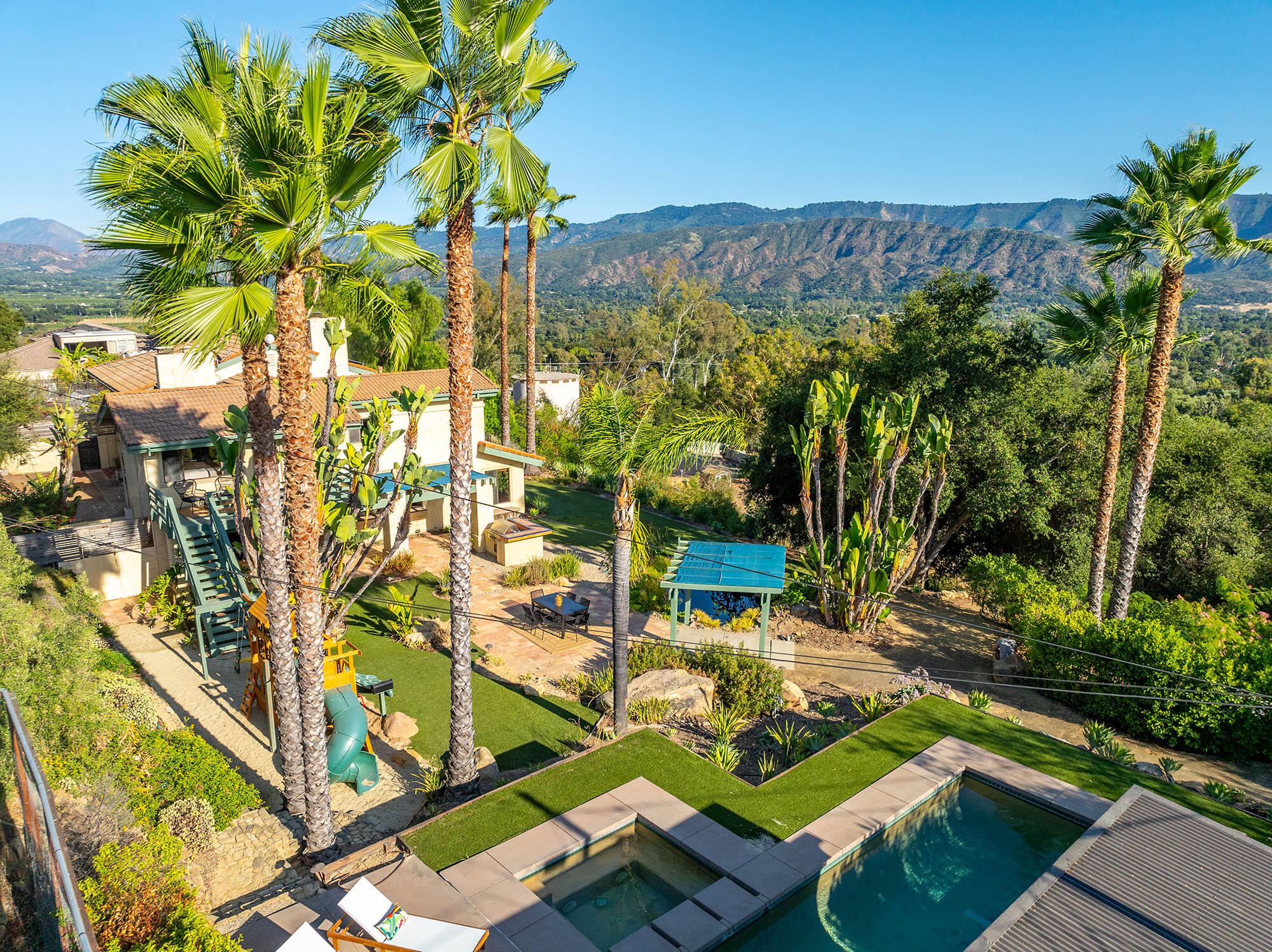 1119 North Signal Street Ojai, CA 93023 - Photo 17 of 83 Aerial south east - 1119 N Signal St