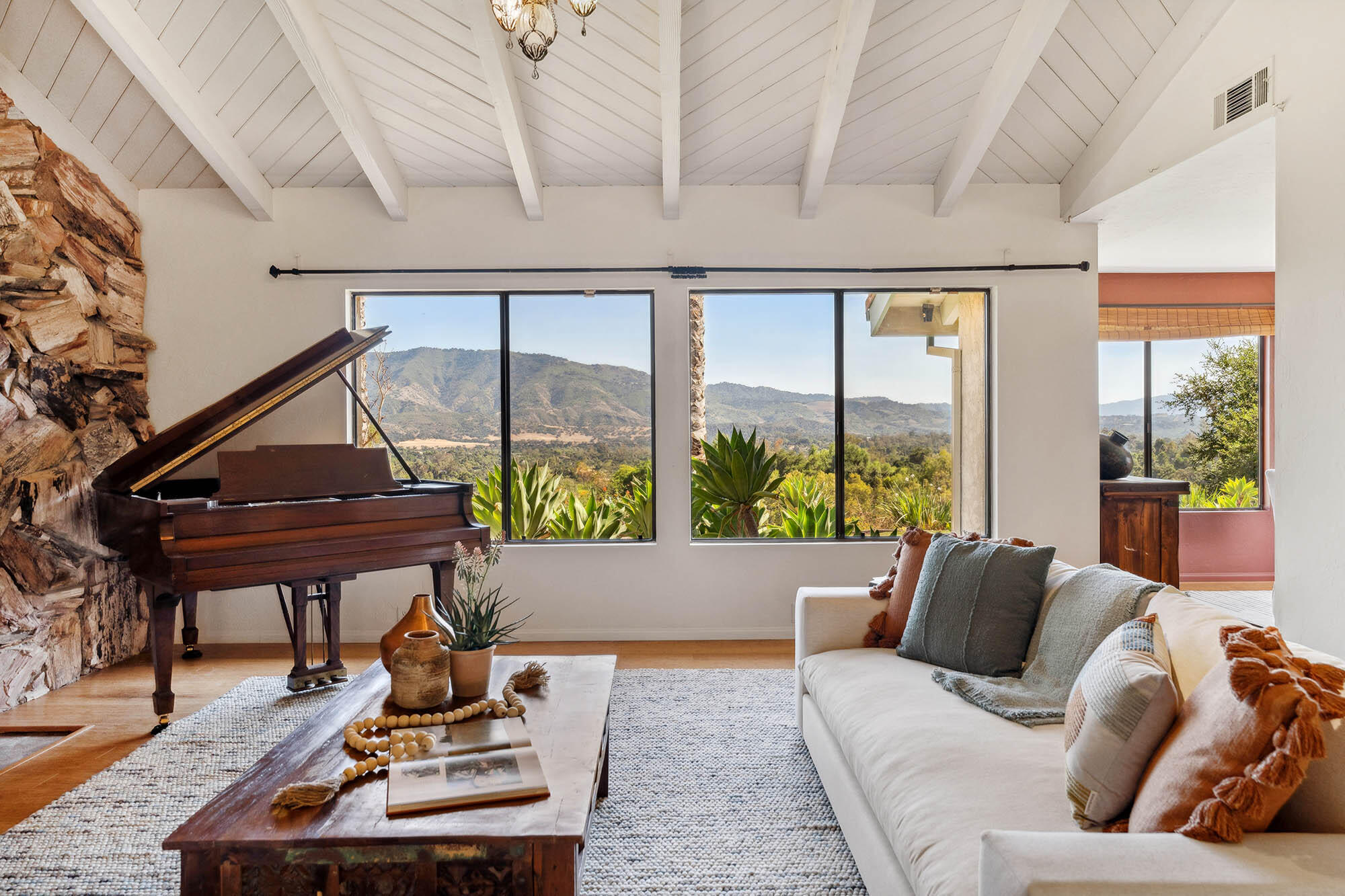 1119 North Signal Street Ojai, CA 93023 - Photo 23 of 83 Lower living room - 1119 N Signal St