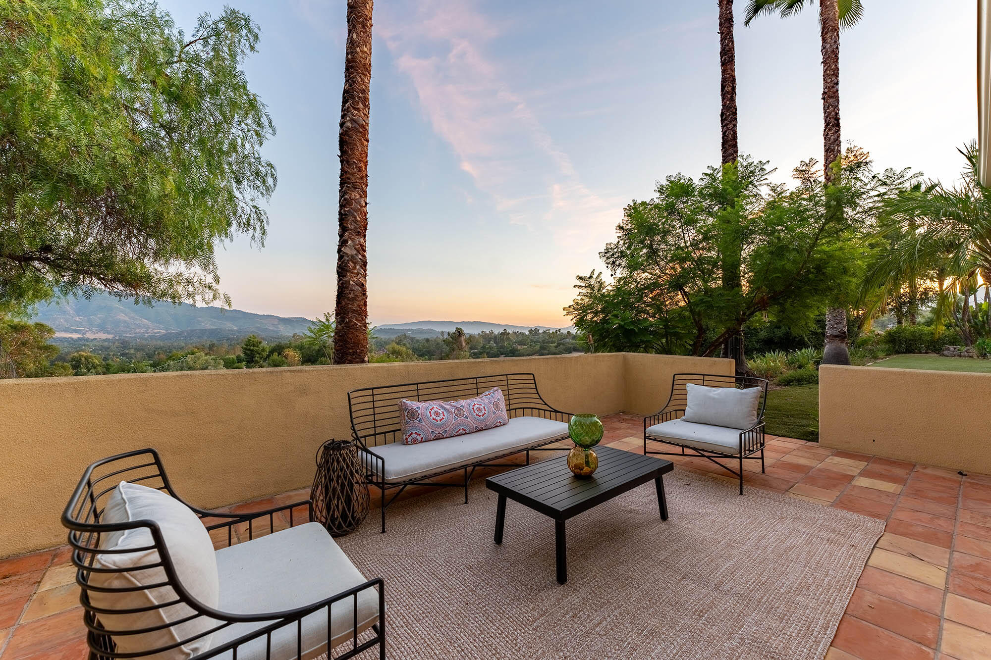 1119 North Signal Street Ojai, CA 93023 - Photo 4 of 83 Twilight patio - 1119 N Signal St