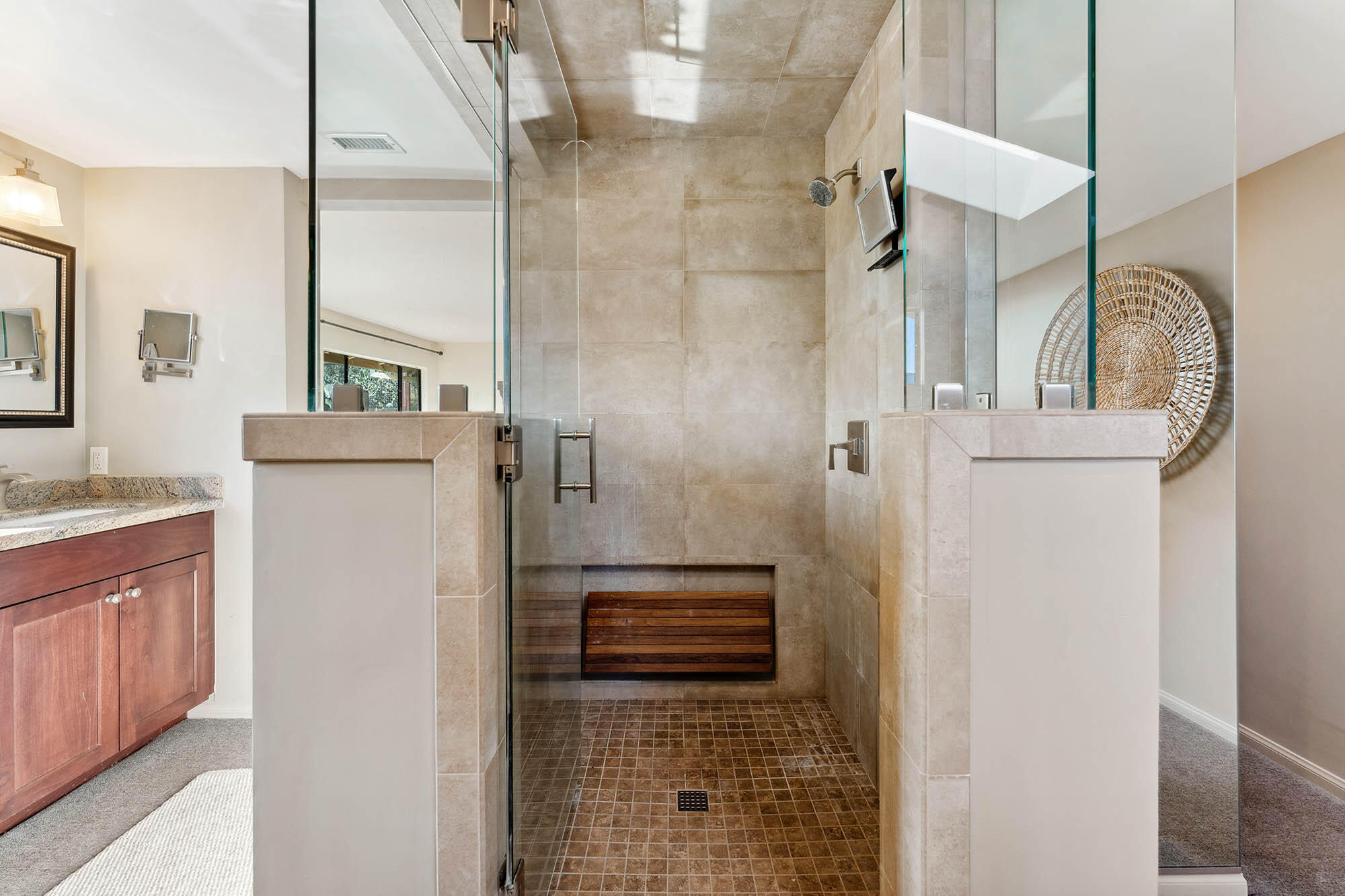 1119 North Signal Street Ojai, CA 93023 - Photo 45 of 83 Primary shower - 1119 N Signal St