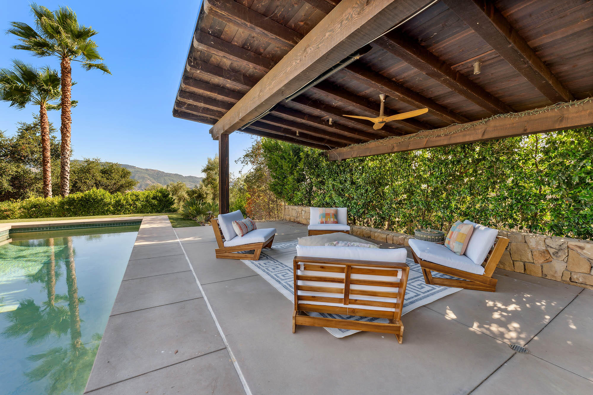 1119 North Signal Street Ojai, CA 93023 - Photo 69 of 83 Cabana setting - 1119 N Signal St