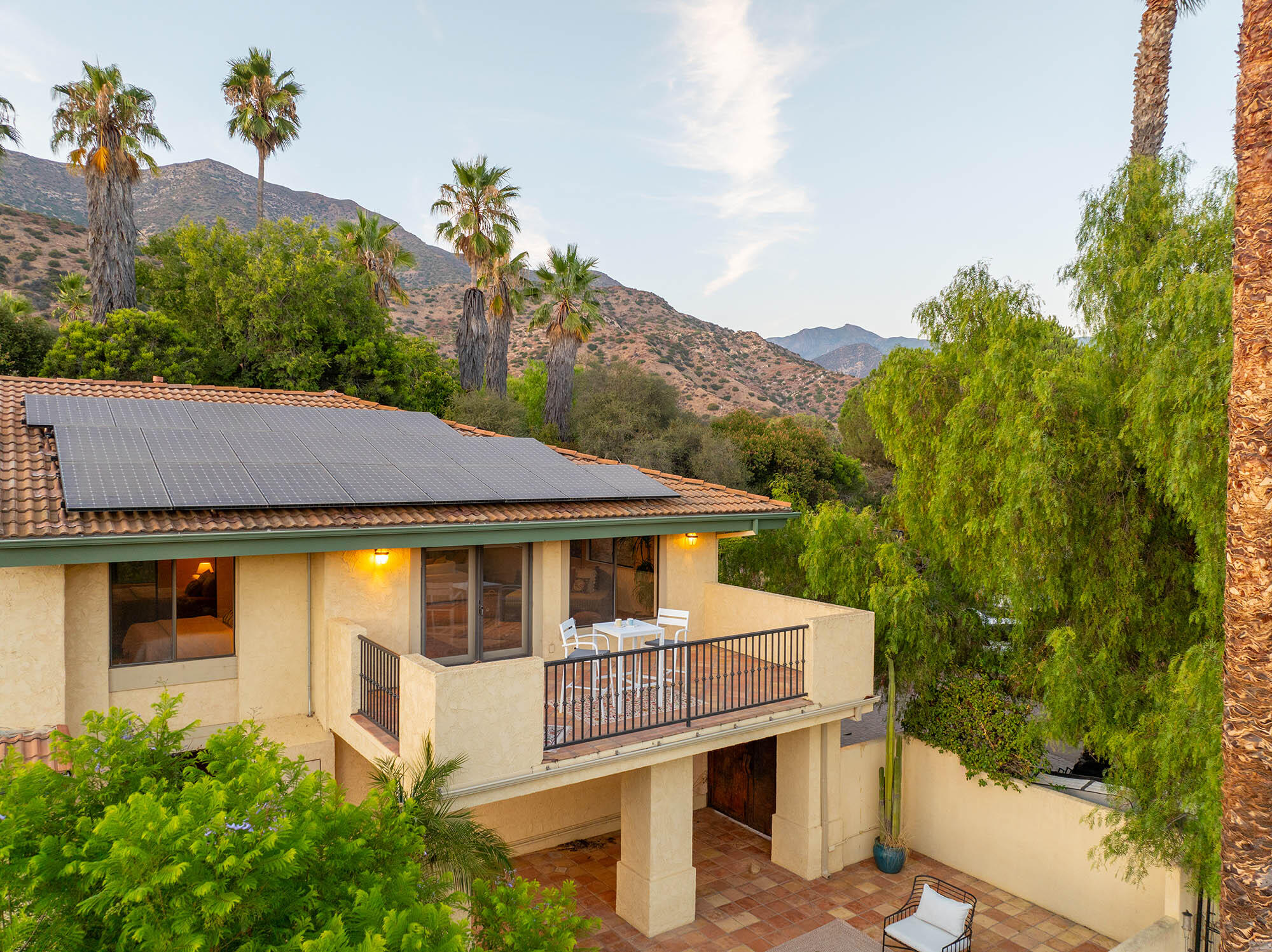 1119 North Signal Street Ojai, CA 93023 - Photo 73 of 83 Twilight aerial side entry