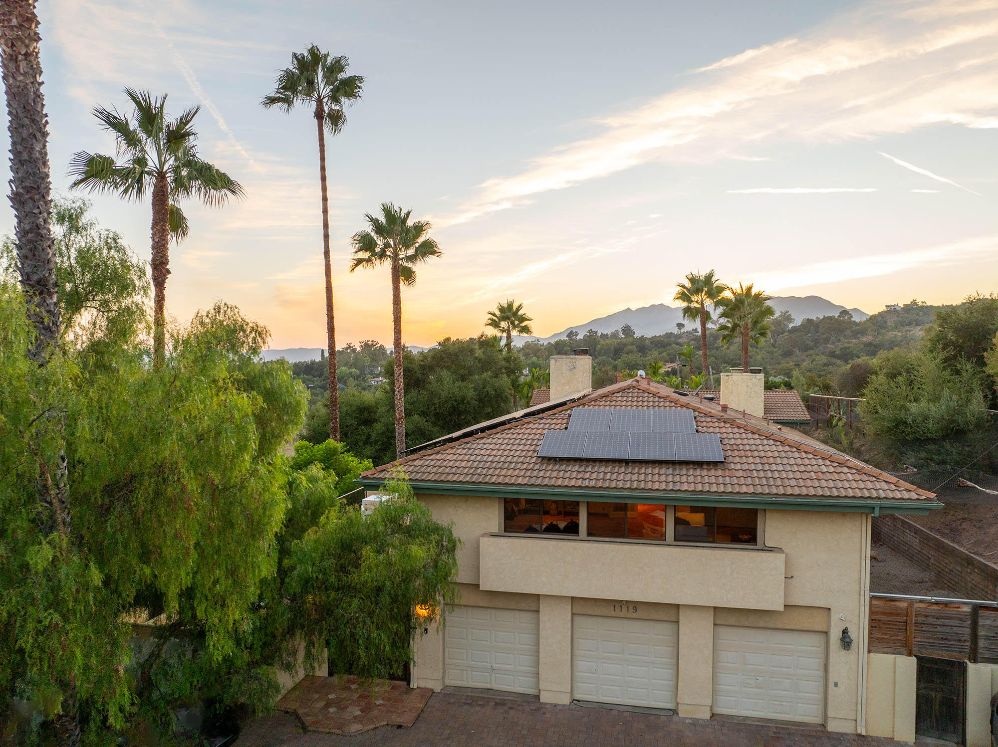 1119 North Signal Street Ojai, CA 93023 - Photo 74 of 83 Twilight aerial garage