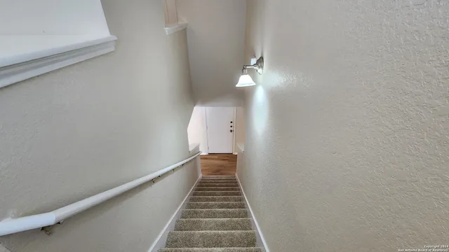 a view of backyard with green space