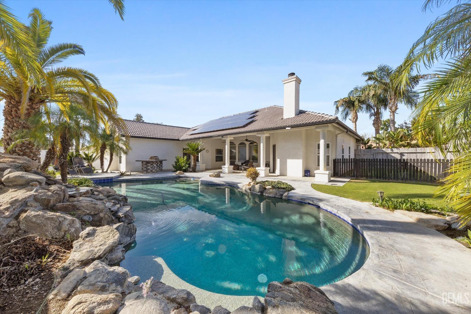 Undisclosed Address Bakersfield, CA 93314 - Photo 28 of 34 a view of a house with swimming pool and sitting area