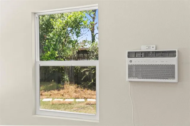 a view of a swimming pool with an outdoor space