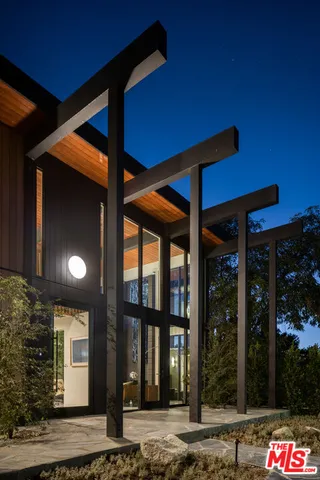 a view of a entrance of the building