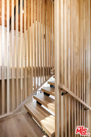 a view of an entryway with a door