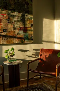 a front view of a building with street view