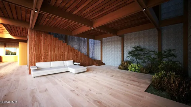 a outdoor space with patio the couches and potted plants with sky view