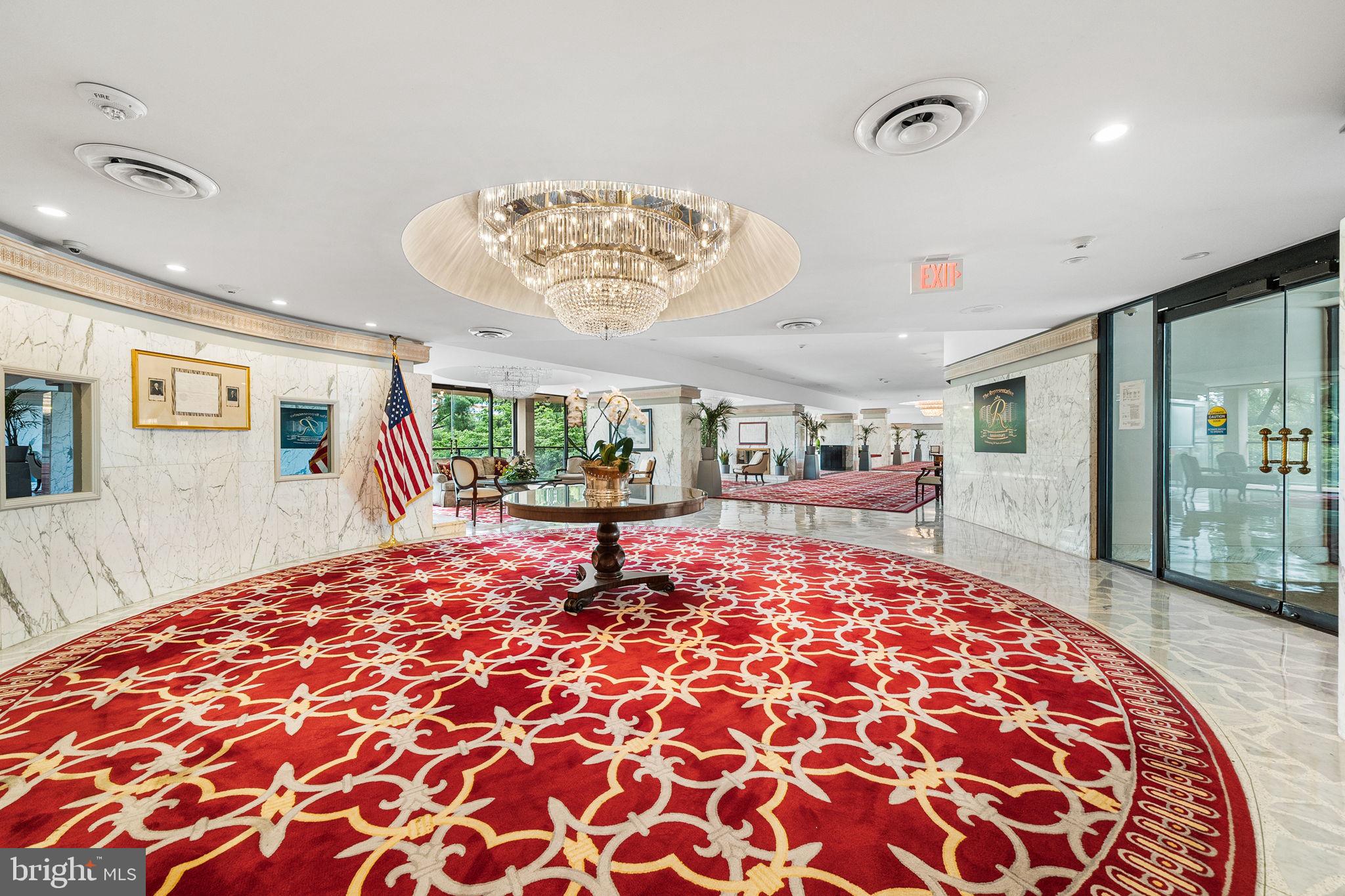 1101 South Arlington Ridge Road, Unit 212 Arlington, VA 22202 - Photo 4 of 93 Elegant lobby for lounging and resident gatherings
