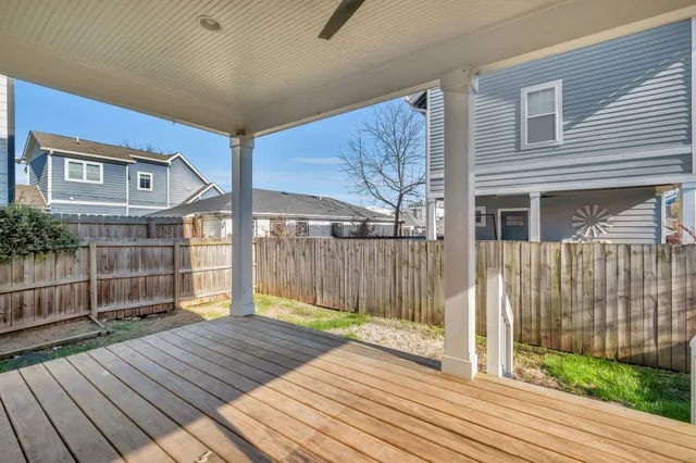 a view of livingroom with wooden floor