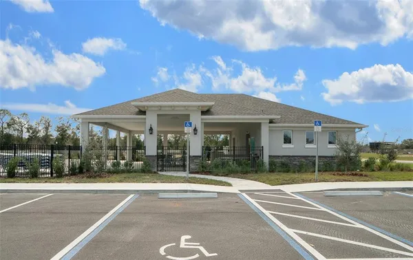 a view of a lake with a yard