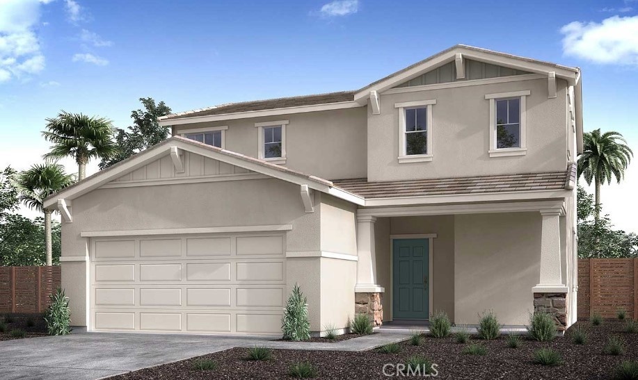 36838 Arietta Way Beaumont, CA 92223 - Photo 1 of 26 a front view of a house with a yard and garage