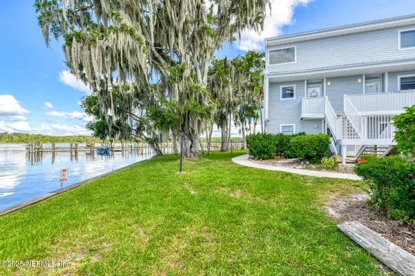 a view of a backyard with a garden