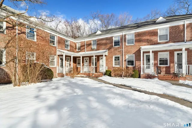 a front view of a building