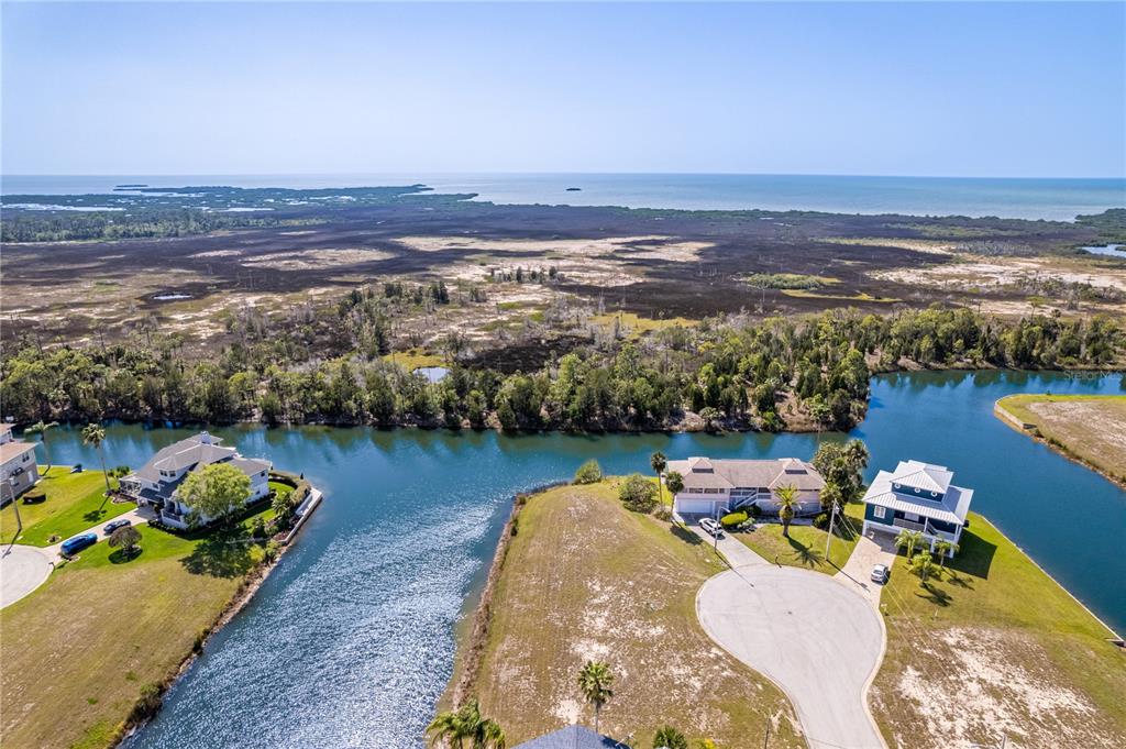 3352 Jew Fish Drive Hernando Beach, FL 34607 - Photo 19 of 23 an aerial view of a ocean with boats