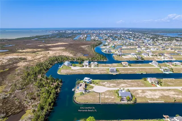a view of a city with ocean view