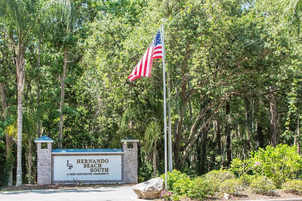 3352 Jew Fish Drive Hernando Beach, FL 34607 - Photo 6 of 23 a flag is sitting in the middle of a park