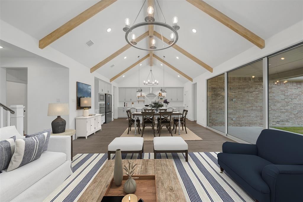 1002 Ashcroft Lane Justin, TX 76247 - Photo 4 of 29 a view of a livingroom with furniture and a large window
