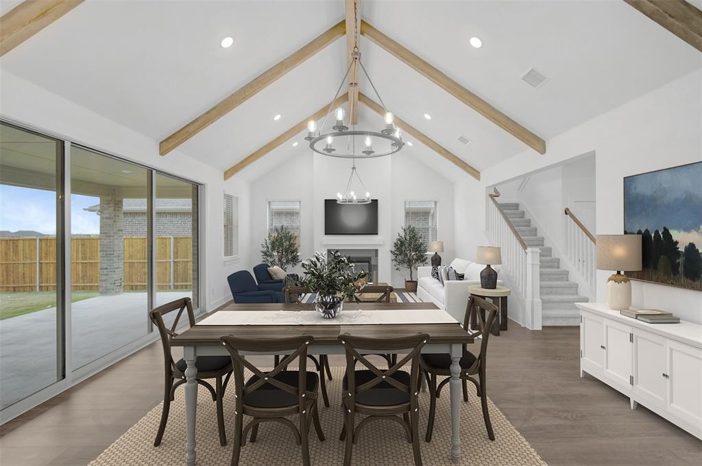 1002 Ashcroft Lane Justin, TX 76247 - Photo 6 of 29 a view of a dining room with furniture window and outside view