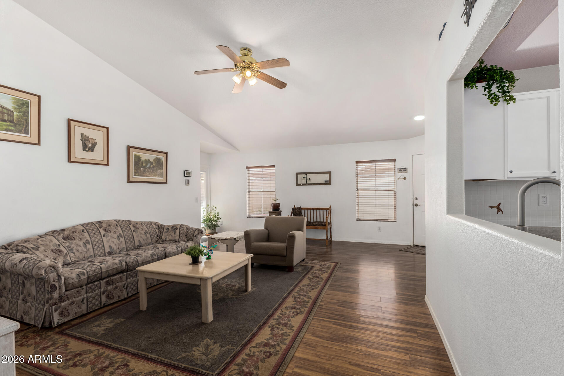 79 West Gail Drive Gilbert, AZ 85233 - Photo 12 of 37 Living room, vaulted ceiling