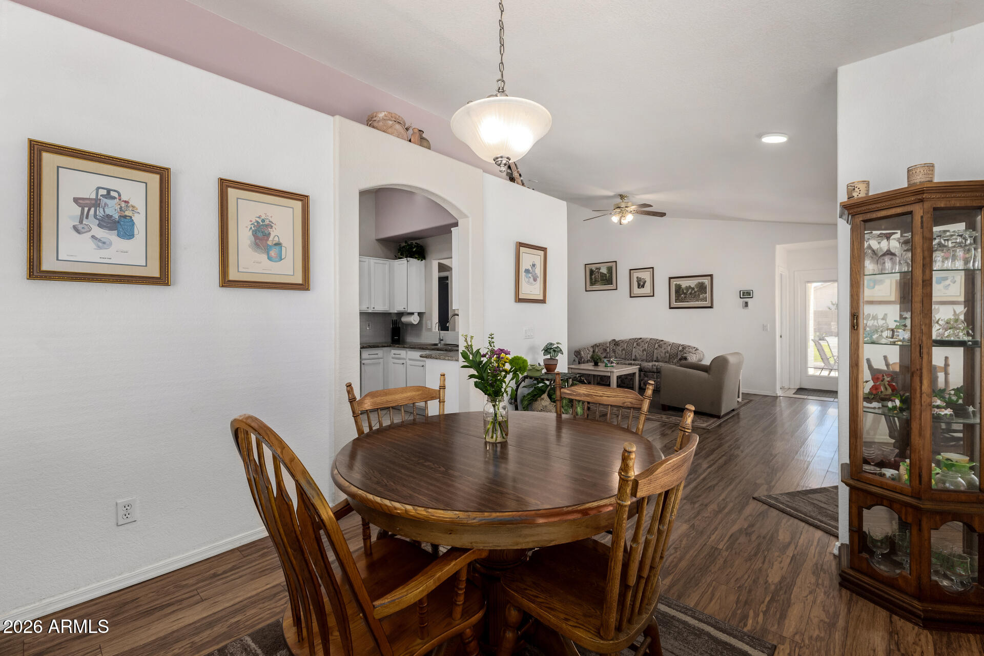 79 West Gail Drive Gilbert, AZ 85233 - Photo 16 of 37 Dining area, archway to kitchen