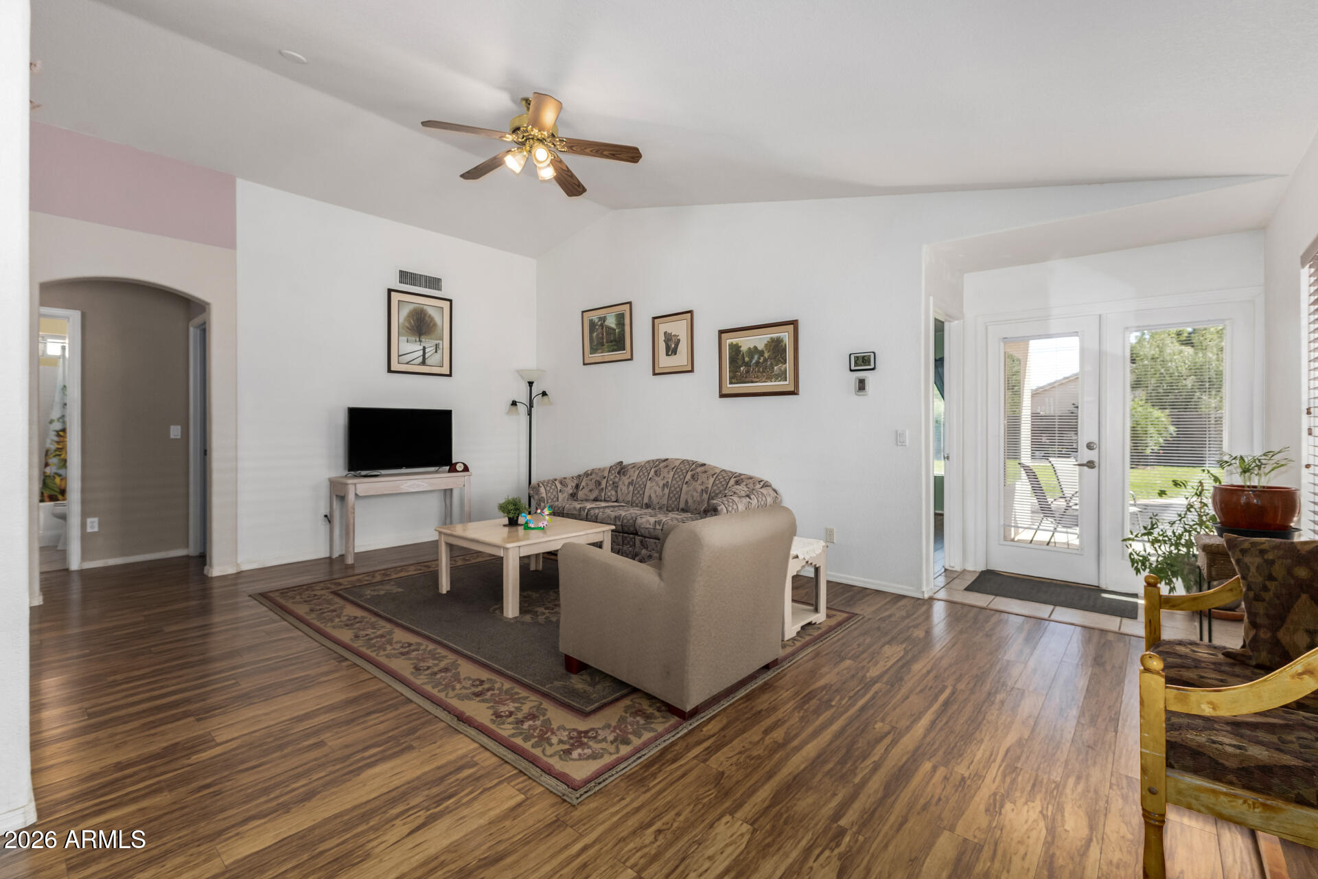 79 West Gail Drive Gilbert, AZ 85233 - Photo 2 of 37 Living room, backyard door view