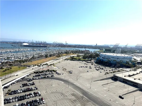 an aerial view of a city