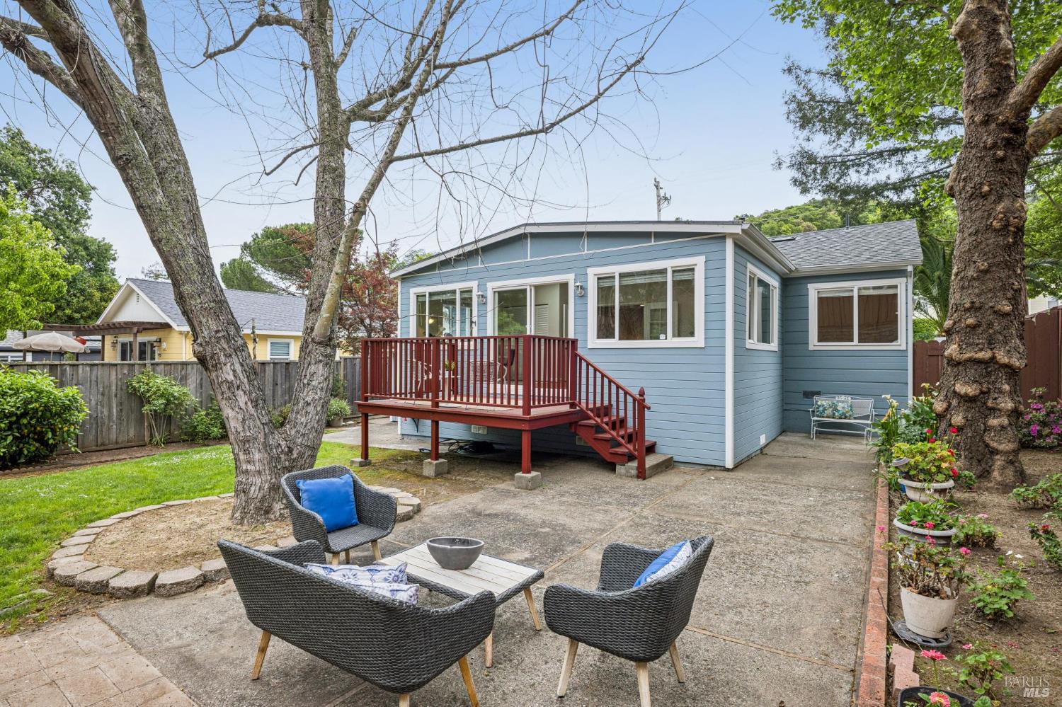 35 San Pablo Avenue San Rafael, CA 94903 - Photo 38 of 43 a backyard of a house with outdoor seating