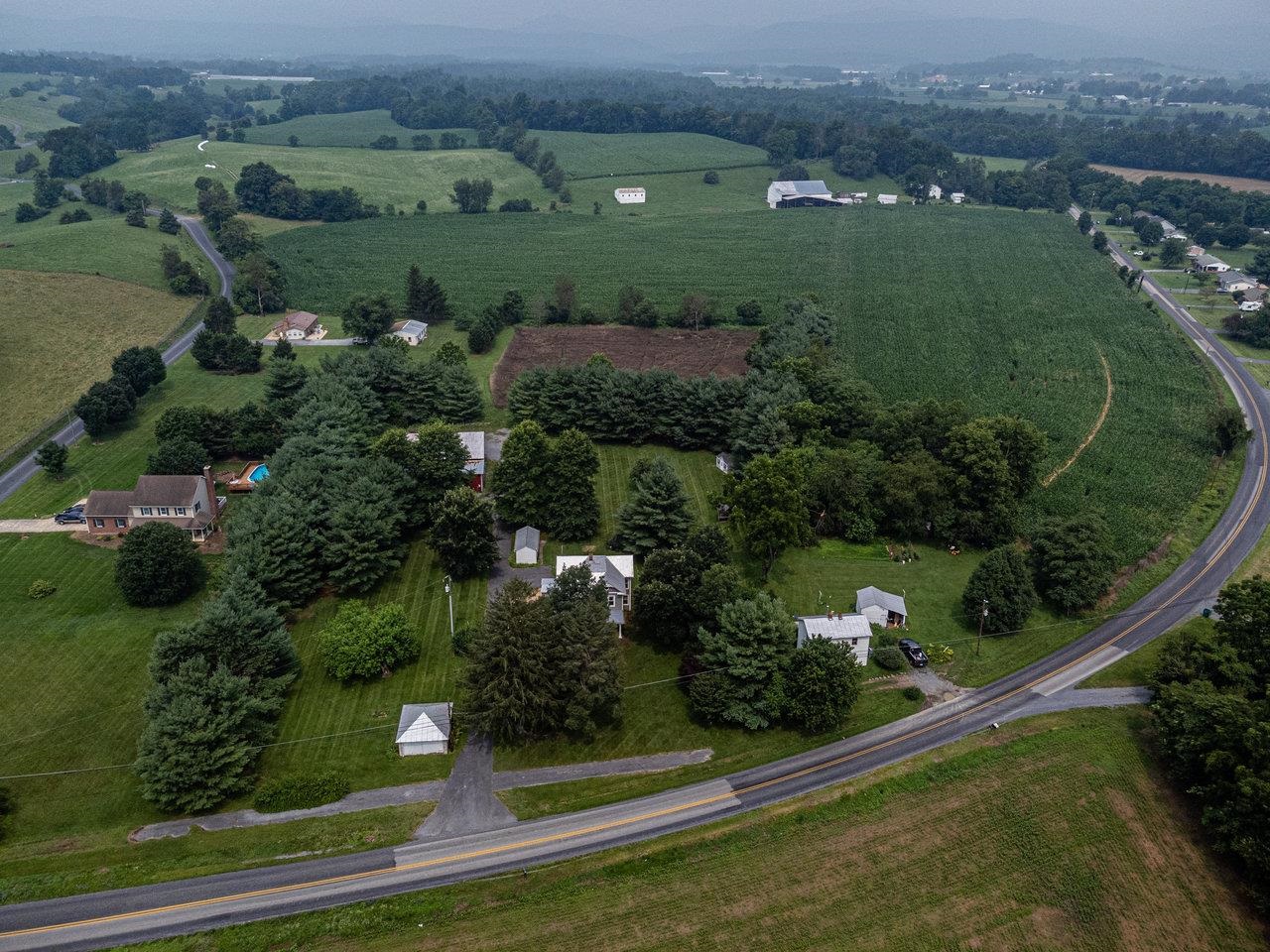 7231 Spring Creek Road Bridgewater, VA 22812 - Photo 59 of 74 an aerial view of a residential houses with outdoor space and street view