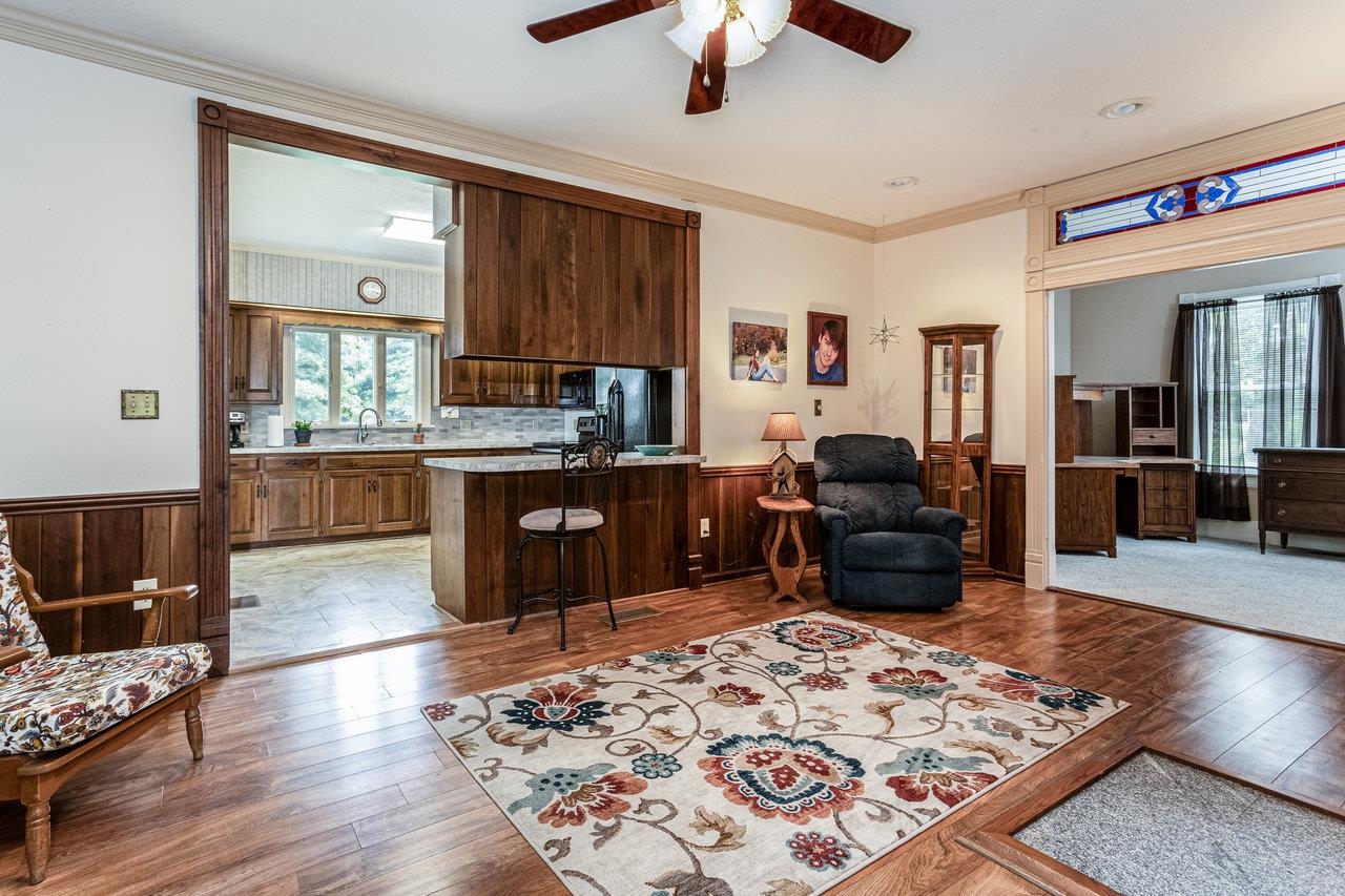 7231 Spring Creek Road Bridgewater, VA 22812 - Photo 10 of 74 a living room with furniture and a wooden floor
