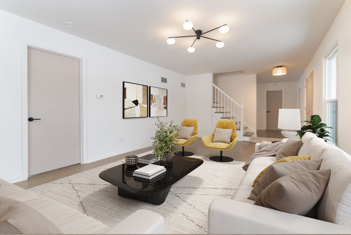3712 Beech Street Flossmoor, IL 60422 - Photo 6 of 35 a living room with furniture and a potted plant