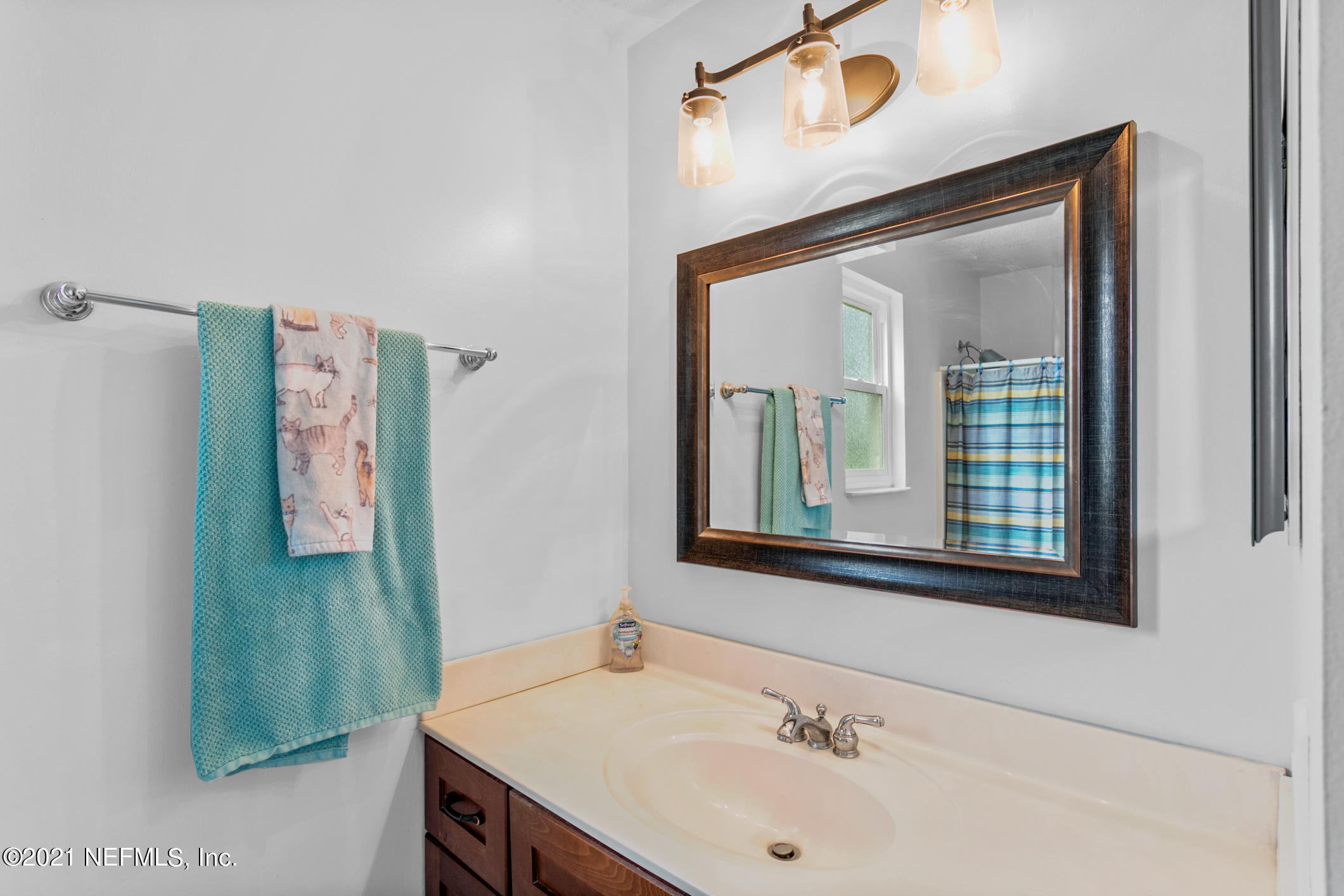10841 Reading Road Jacksonville, FL 32257 - Photo 16 of 25 a bathroom with a sink and a mirror