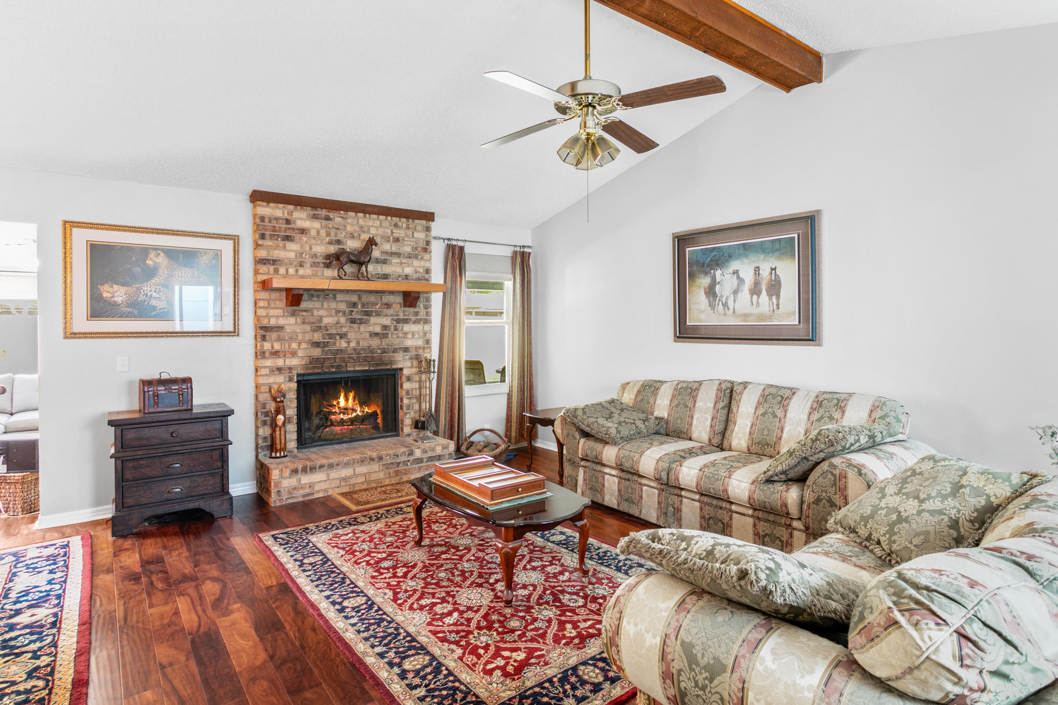 10841 Reading Road Jacksonville, FL 32257 - Photo 9 of 25 a living room with furniture and a fireplace