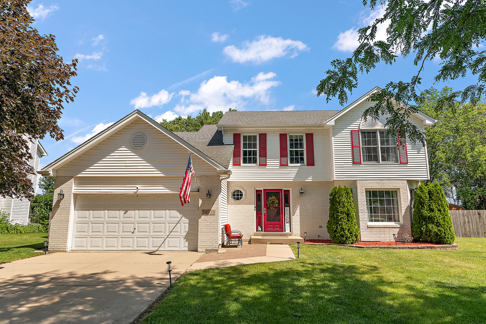 24929 Vermette Road Plainfield, IL 60585 - Photo 1 of 31 front view of a house with a yard