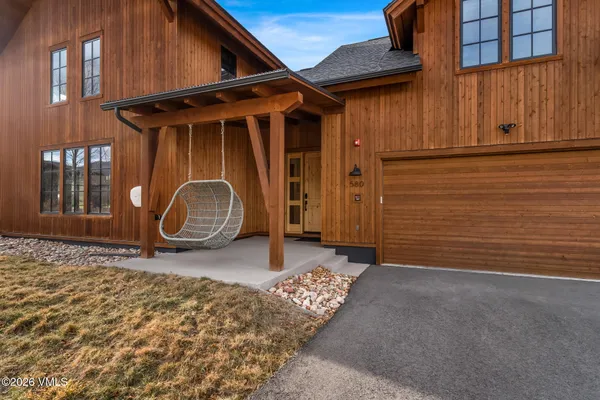 a backyard of a house