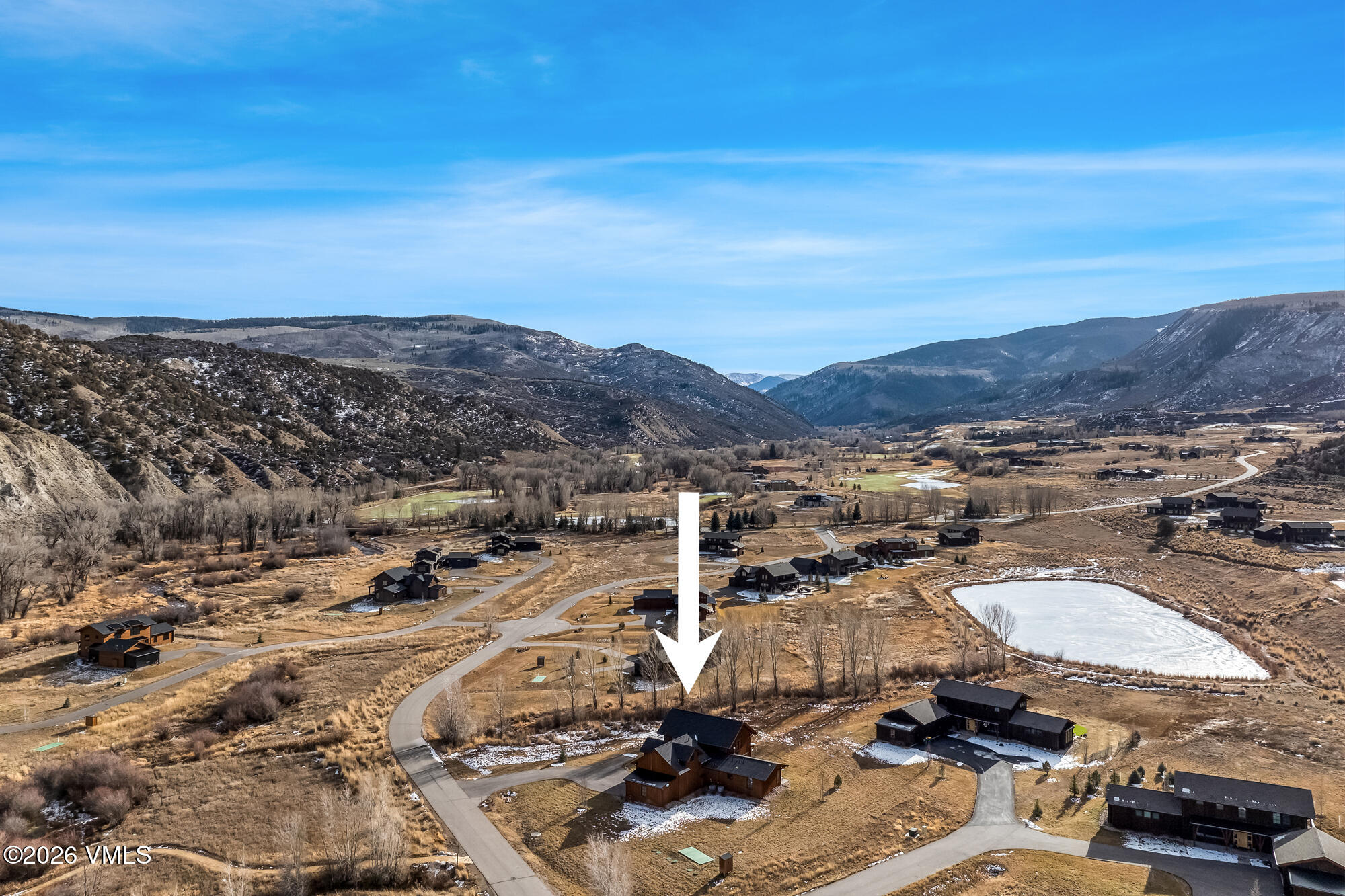 580 Hunters View Lane Eagle, CO 81631 - Photo 32 of 33 an aerial view of residential houses with outdoor space