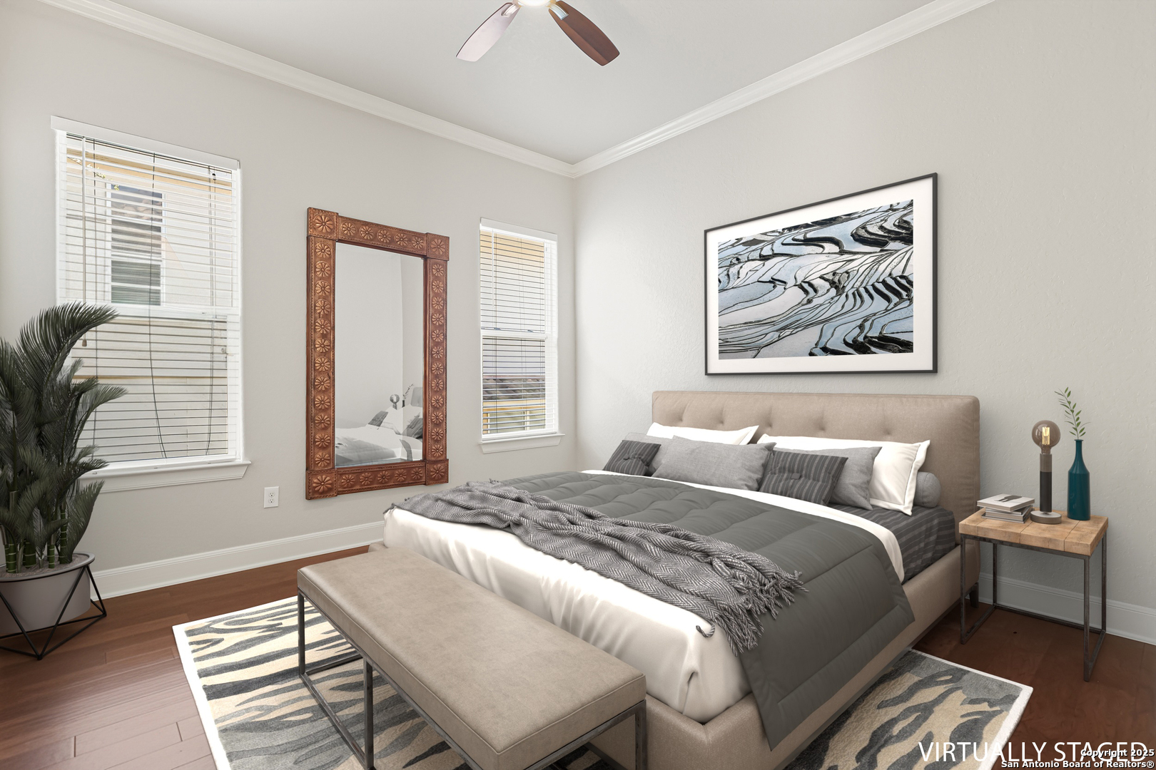 919 Sutters Rim San Antonio, TX 78258 - Photo 14 of 27 a bedroom with a bed and a window