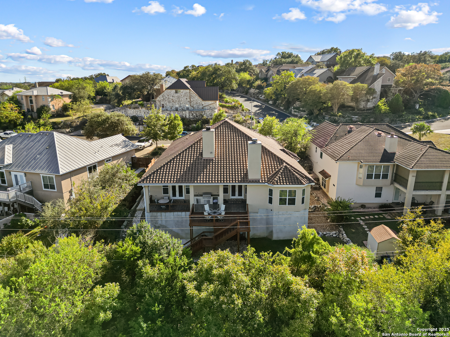 919 Sutters Rim San Antonio, TX 78258 - Photo 23 of 27 an aerial view of a house
