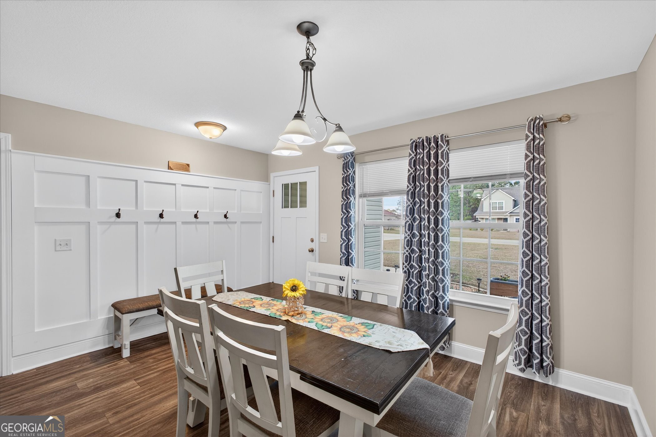 164 Stonebrook Way Statesboro, GA 30458 - Photo 13 of 46 a view of a dining room with furniture window and wooden floor