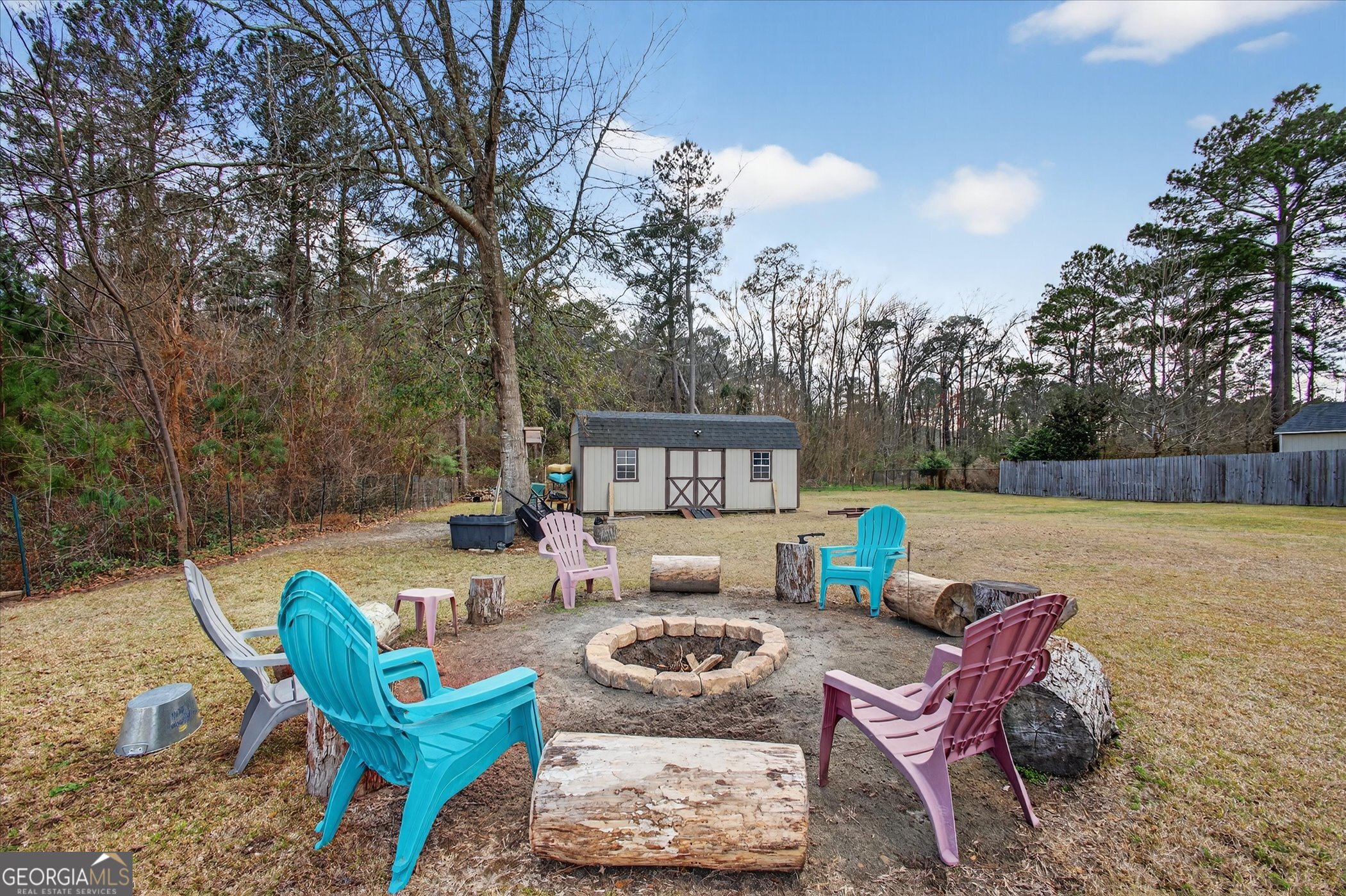 164 Stonebrook Way Statesboro, GA 30458 - Photo 41 of 46 a view of a tables and chairs in the patio