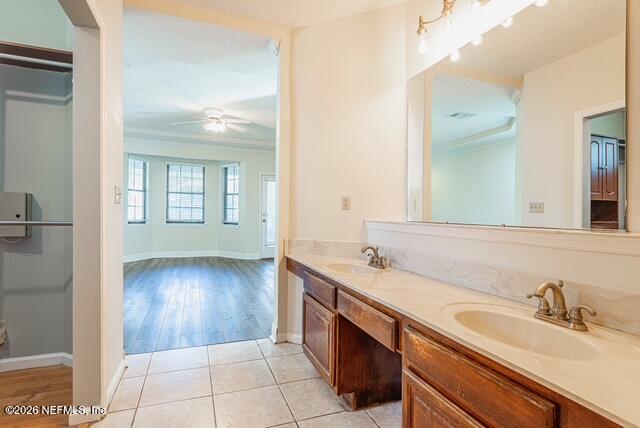 1467 Tama-Ran Place Fruit Cove, FL 32259 - Photo 10 of 22 a spacious bathroom with a granite countertop sink and a mirror