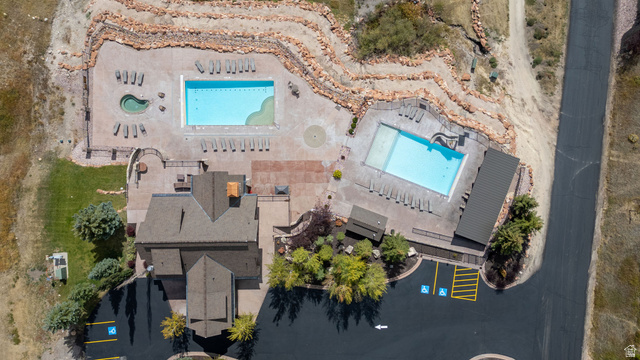 300 Knoll Loop, Unit 227 Fish Haven, ID 83287 - Photo 43 of 56 Drone / aerial view of a pool area
