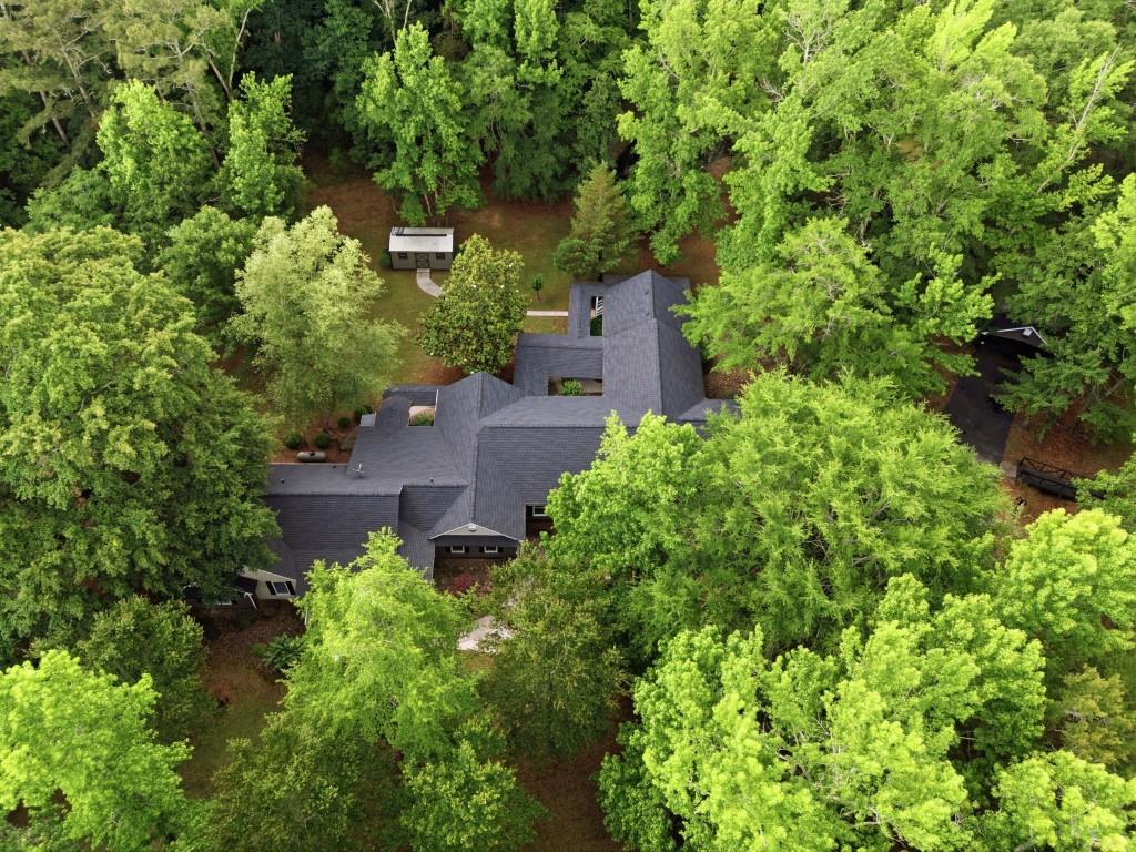 542 Knox Chapel Road Social Circle, GA 30025 - Photo 49 of 52 an aerial view of a house with a yard