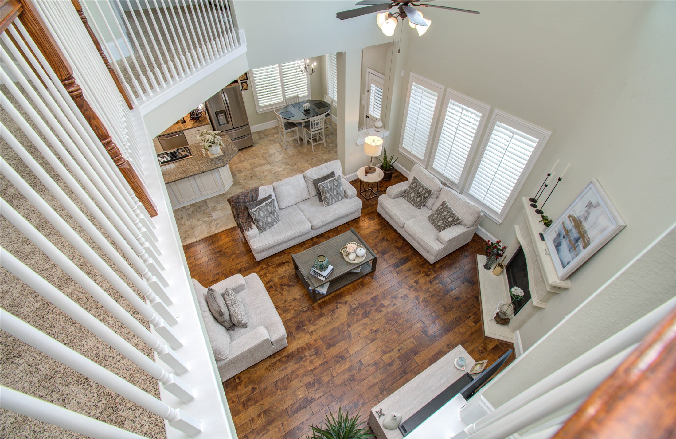28627 Rolling Ridge Drive Katy, TX 77494 - Photo 30 of 44 a living room with furniture and a fireplace