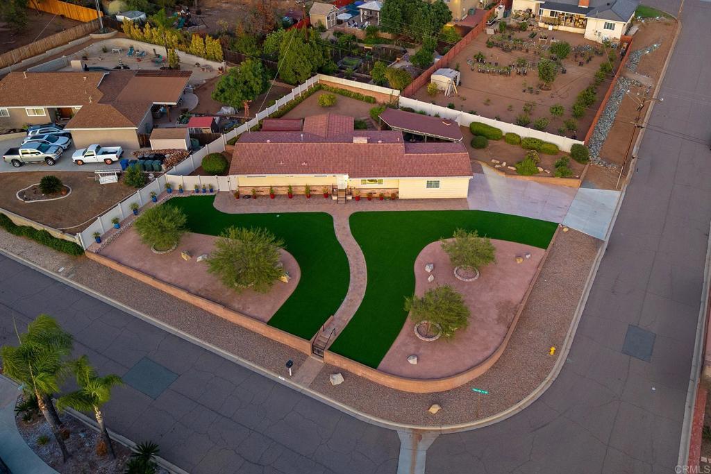 1407 Cascade Place El Cajon, CA 92021 - Photo 38 of 43 an aerial view of a house with garden space