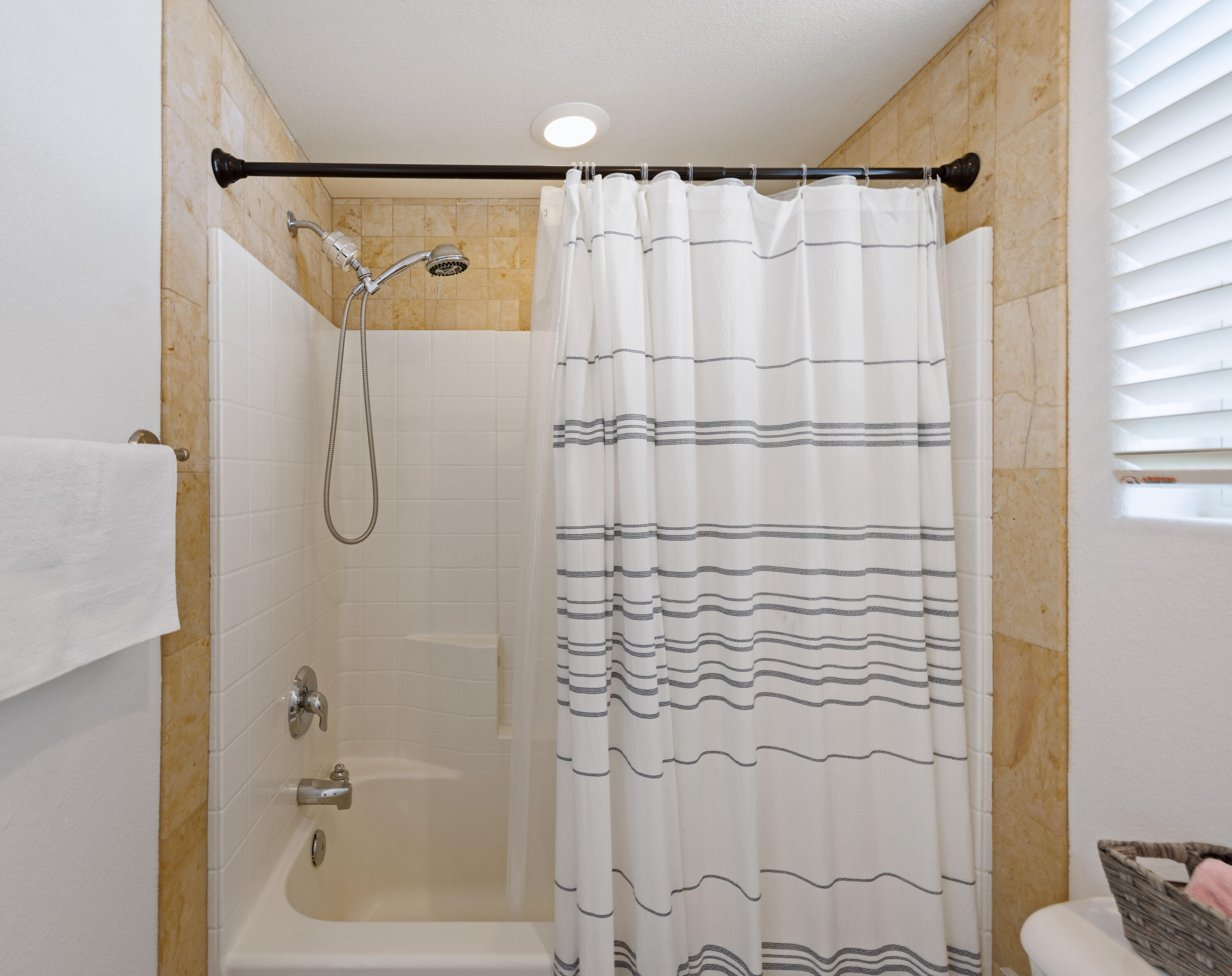 83299 Stagecoach Road Indio, CA 92203 - Photo 35 of 44 a bathroom with a shower curtain and a sink