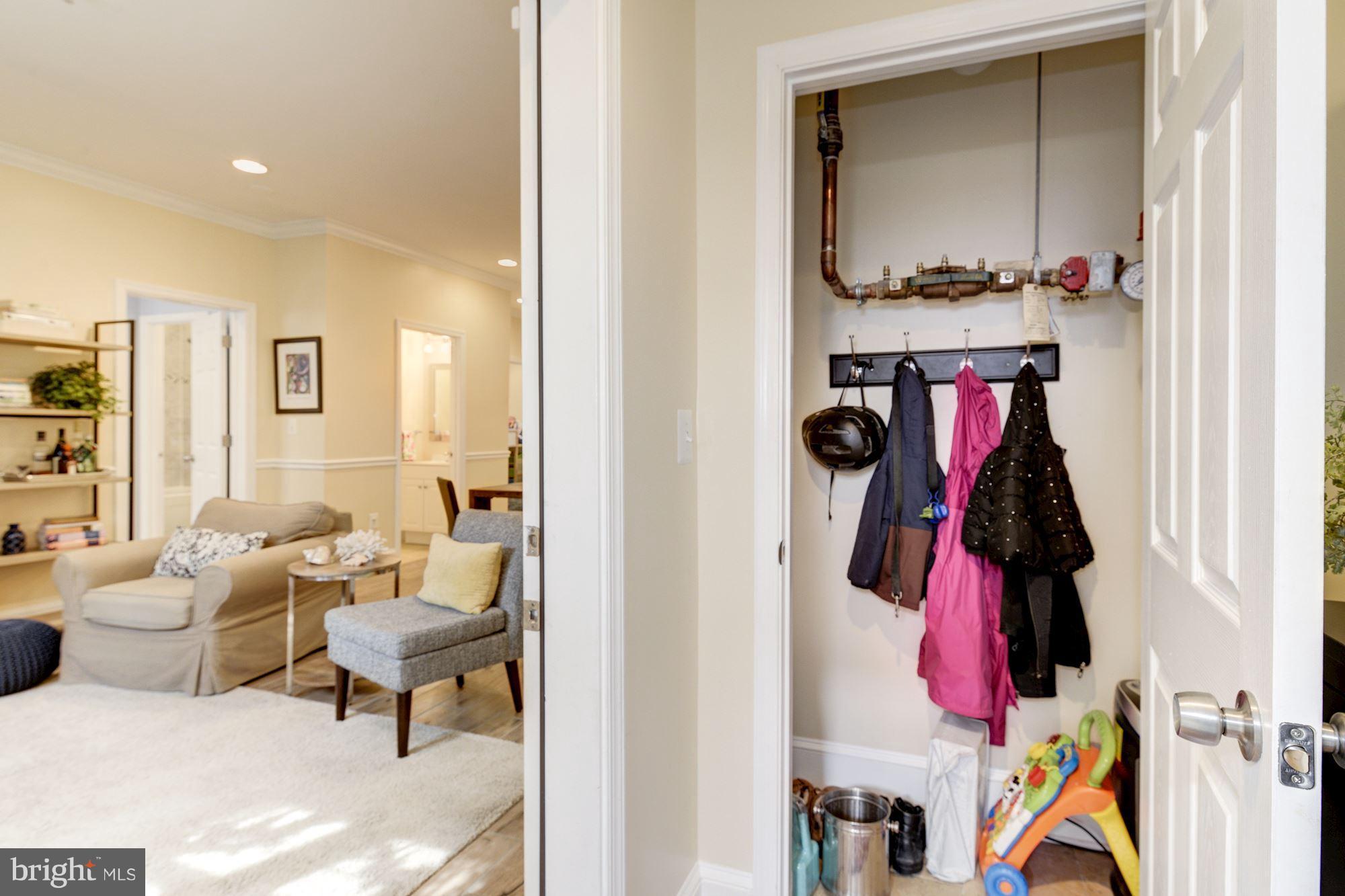 1630 Rosedale Street Northeast, Unit 1 Washington, DC 20002 - Photo 3 of 30 Entry foyer with coat closet